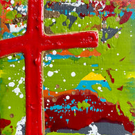 Rugged Cross Framed 8 x 8
