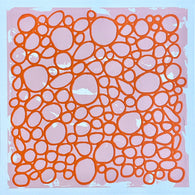 Organic Doodles in Orange and Pink