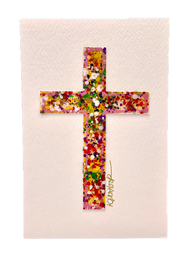 Handpainted Cross on Paper