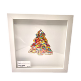 Paint Scrap Christmas Tree Framed