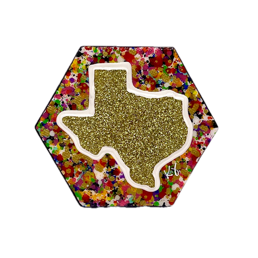 Texas Red Octagon Magnet