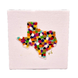 Texas Dots Square Magnet