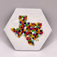 Texas Dots Octagon Magnet