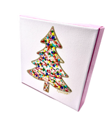 Christmas Tree Splatter in Pink