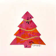 Pink/Orange Tree on Paper