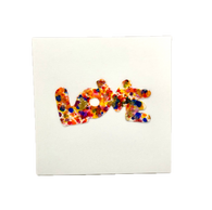 LOVE Splatter Blank Note Card